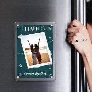Personalized Acrylic Fridge Magnet – Premium Photo Display for Home & Office